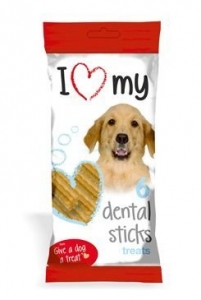 I LOVE MY DOG Veget. Palmsek Dental Sticks 6ks/90g